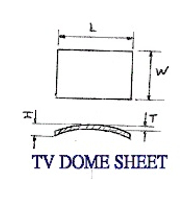 G-DTVS MORE STANDARD DOUBLE DOME TV RECUTTING GLASS
